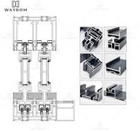 168 Modern Slim Line Sliding Door aluminium hidden track for ...