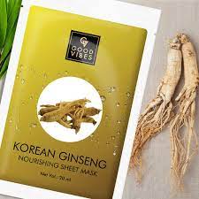 Ginseng face mask is produced by the ukrainian beauty brand aromatika. Buy Good Vibes Nourishing Sheet Mask Korean Ginseng 20 Ml Online Purplle