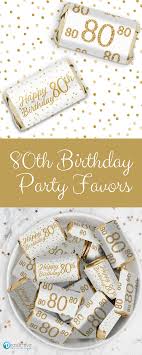 Most Recent Pictures 80th Birthday Decorations Concepts Creamy Muted Colors Brownies C 80th Birthday Party Favors Birthday Party Stickers 80th Birthday Favors