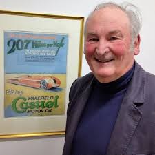 A full lecture theatre audience at the National Motor Museum's Collections  Centre heard about the history and restoration of the Sunbeam 1000hp Land  Speed vehicle