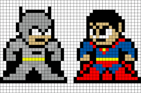 Batman Vs Superman Pixel Art Pixel Art Easy Pixel Art Lego Art