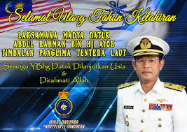 Chief of army is panglima tentera darat, chief of navy is panglima tentera laut, and chief of air force is panglima tentera udara. Navy Sandakan On Twitter Warga Navypeople Sandakan Mengucapkan Selamat Menyambut Hari Ulang Tahun Kelahiran Kepada Timbalan Panglima Tentera Laut Ybhg Laksdya Datuk Abdul Rahman Bin Hj Ayob Arba My Navywishes Tldm Rasmi Mpa Timur Sabrizali