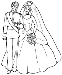 Vous pouvez imprimer votre coloriage barbie princesse en ligne grâce au bouton d'impression à droite ou en bas de l'image ou bien le télécharger. Barbie Et Ken Se Marient