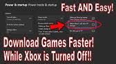 How To Download Games While The Xbox One Is Turned Off Youtube