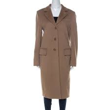 max mara camel beige wool long coat l