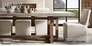 Shop Concrete And Marble Tables Restoration Hardware Dining Room Concrete Dining Table Dining Table With Bench