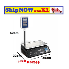 Alat timbangan electric scale harga harga penimbang harga penimbang elekrik timbangan elektrik kedai / shop location (lokasi kedai) listed as per on the address / map to go there (alamat / peta) here offers variety of product to sell item for sale (barang untuk dijual) and services offered by the company (syarikat jual barang dan perkhidmatan) to the customers. Tanda Harga Timbang Dacing Pasar 30kg Counting Weighting Digital Pricing Scale S Shopee Malaysia
