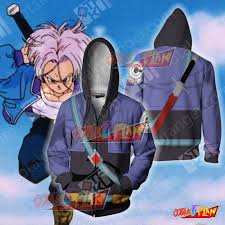 Where do we even begin? Dragon Ball Trunks Cosplay Zip Up Hoodie Jacket