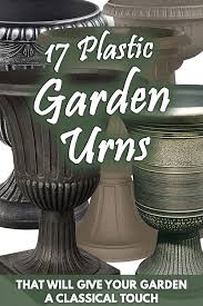 White ceramic planter indoor outdoor flower pot handicraft by awarded artisan. 17 Plastic Garden Urns That Will Give Your Garden A Classical Touch Garden Tabs