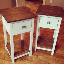 Farmhouse Bedside Tables Woodworking Articles Kreg Jig Projects Shaker Furniture