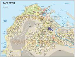 Where is cape town located? Cape Town City Map In Illustrator And Pdf Digital Vector Maps