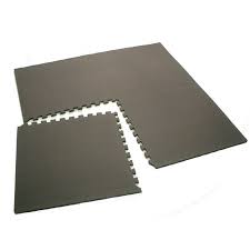 4 Ft X 4 Ft Gray Interlocking Anti Fatigue Mat Lowes Com In 2021 Home Gym Flooring Home Gym Basement Gym Room At Home