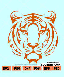 Download Tiger Head Svg Tiger Face Svg Tiger Head Clipart Wild Cat Svg Tiger Svg Svg Hubs