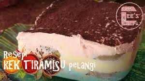 Koleksi resepi kek azlina ina resepi mango ais cream cheesecake resepi tiramisu simple @unbake tiramisu resepi kek pisang almond resepi kek butter pelangi resepi mango crepe. Kek Tiramisu Pelangi Resepi Mudah Dan Kurang Manis No Bake Youtube