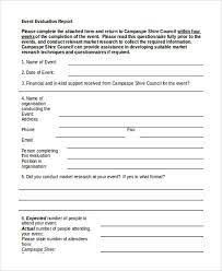 Template For Evaluation Report 7 Professional Templates Report Template Evaluation Estimate Template