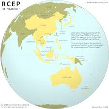 Satellite image of taipei, taiwan and near destinations. Rcep Agreement Signed To Form Massive Free Trade Area Map Political Geography Now