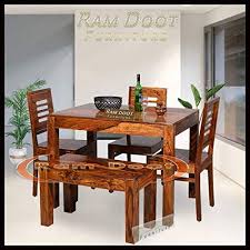 The bench features the same design as the dining table, creating a seamless look throughout the entire set. Dining Table Buy Dining Table Online At Best Prices In India Amazon In