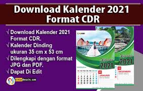 In der jahresübersicht sind die kalenderwochen verzeichnet. Download Kalender 2021 Format Cdr Pintardesain Com