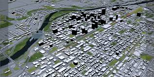 Calgary City Canada 3d Model 60km Ad Canada City Calgary Km In 2020 City City Model 3d Model