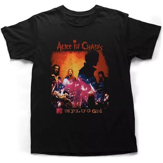 ALICE IN CHAINS Shirt MTV Unplugged Black T-Shirt S-5XL