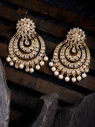 Buy online White Brass Chandballi Earring from Imitation Jewellery for  Women by Saraf Rs Jewellery for ₹1449 at 76% off | 2023 Limeroad.com