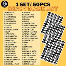 Atau terkadang lupa meletakan barang? Sticker Label Barang Dapur Ni Dah Sticker Murah Kl Facebook