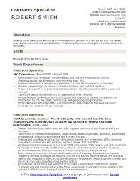 contracts specialist resume samples