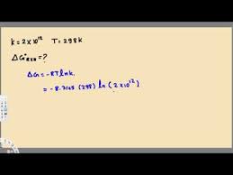 Gibbs Free Energy Equilibrium Constant Enthalpy Entropy Equations Free Energy Energy Equations