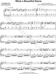 Youngmin You What A Beautiful Name Sheet Music Piano Solo In D Major Download Print In 2020 What A Beautiful Name Sheet Music Digital Sheet Music