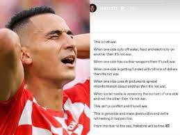Anwar El Ghazi s'apprête à faire face aux conséquences BRUTALES de sa  publication pro-palestinienne sur Instagram