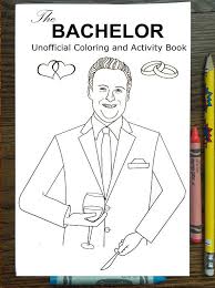 The Bachelor Coloring Book Chris Harrison Colton Pilot Pete Etsy Chris Harrison Coloring Books Abc Bachelorette
