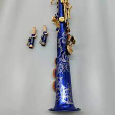 Professional Good Quality Sachs Chinese Sax Lacquer Gold Blue Saxophone  soprano - AliExpress