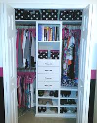 Use command strips with various sized clips to hang long necklaces, bracelets, or other accessories. Small Reach In Closet Organization Ideas The Happy Housie
