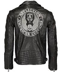 Affliction American Customs Reborn Jacket Leather Jacket Leather Jacket Men Long Sleeve Tshirt Men