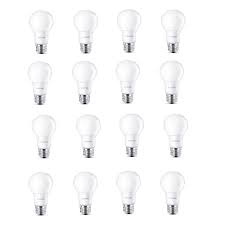 Our range of philips led bulbs include from the most classic design, perfect for. Philips 9w 60w Daylight A19 Led Light Bulb 16 Pack The Home Depot Canada