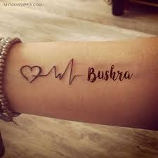 Write Name On Love Heartbeat Tattoo Image Name Tattoo On Hand Couple Name Tattoos Heartbeat Tattoo