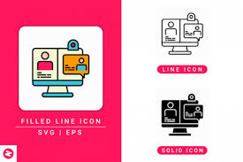 Download Online Meeting Icons Set Graphic By Zenorman03 Creative Fabrica PSD Mockup Templates