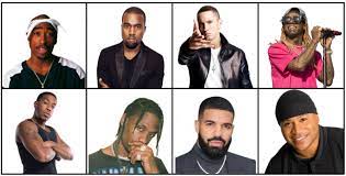 Rap music artists slideshow ii. Great Eight Rappers Quiz By Johncenafan612