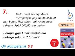 Siklus penggajian (payroll cycle), merupakan rangkaian aktivitas bisnis dan operasional pemrosesan data terkait yang berhubungan dengan cara. Kenaikan Gaji Dalam Matematika Aplikasi Barisan Deret Uji Kompetensi 5 3 No 7 Buku Kelas 11 Hal 213 Youtube