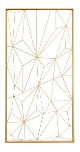Geode Wall Decoration In Gold Gold Wall Decor Geometric Wall Decor Outdoor Wall Decor