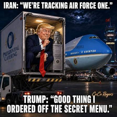 🤣🤣🤣 Air Force One now offers a secret menu. 🍽️✈️ #FoodCartOne  #SecretMenu