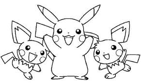Pikachu And Raichu And Pichu Coloring Page Color Luna In 2020 Pikachu Coloring Pages Online Coloring