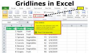Gridlines In Excel How To Insert Add Show Hide