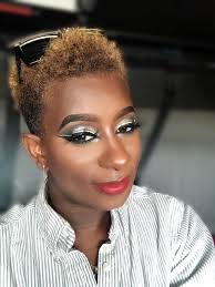 Wearing My Sheer Shimmer Black Lipgloss Modjadji