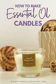 how to make candles with essential oils