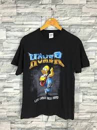 90 S Black Bart Simpson Shirt Homer Simpson T Shirt Medium Vintage 1990 S Bart Simpson Cartoon Live Rock N Roll Punk Black T Shirt Size M Simpsons T Shirt Unique Sweatshirt Black Tshirt