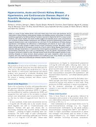 Pdf Hyperuricemia Acute And Chronic Kidney Disease Hypertension And Cardiovascular Disease Report Of A Scientific Workshop Organized By The National Kidney Foundation