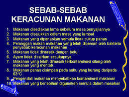 Ia juga mesti dibuktikan makanan tersebut berasal daripada sumber yang sama. Modul 3 Caracara Mengelakkan Keracunan Makanan Beberapa Perkara