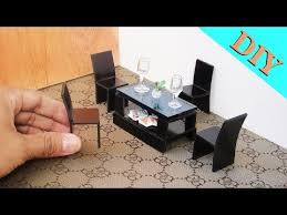 How To Make Realistic Miniature Coffee Table Amp Chair Sets Dollhouse Youtube Doll House Miniatures Diy Barbie Furniture