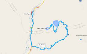 Este situat în masivul ciomatu din județul harghita, în stânga râului olt, în apropiere de stațiunea tușnad. Lacul Sfanta Ana Harta